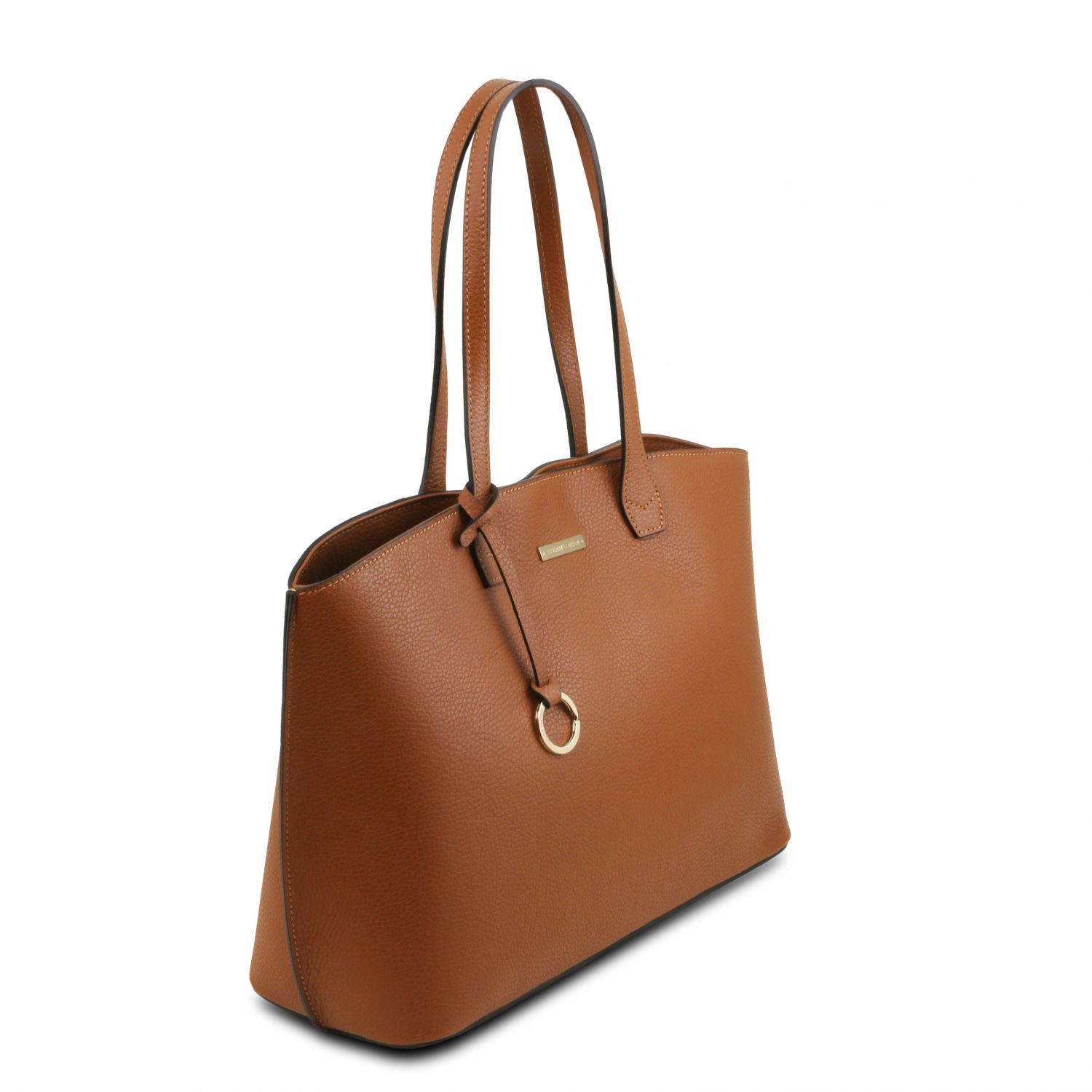 TL Bag - Sac shopping en cuir - Cognac (TL141828)