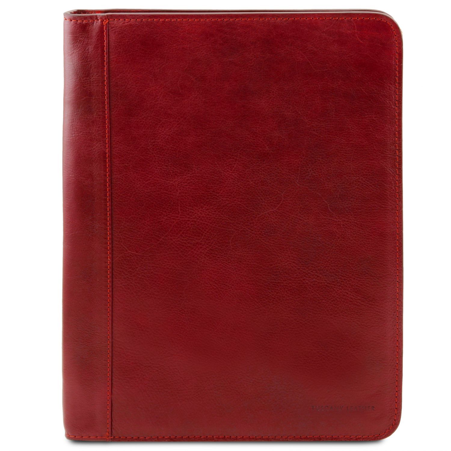 Luigi XIV - Porte-document en cuir avec fermeture glissière - Rouge (TL141287)