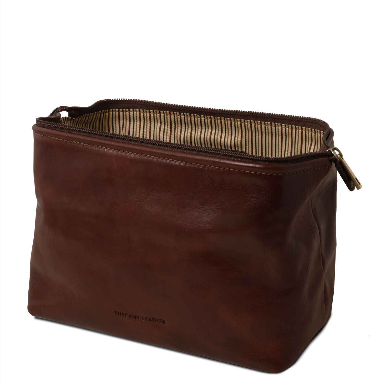 Smarty - Trousse de toilette en cuir - Petit modèle - Marron (TL141220)