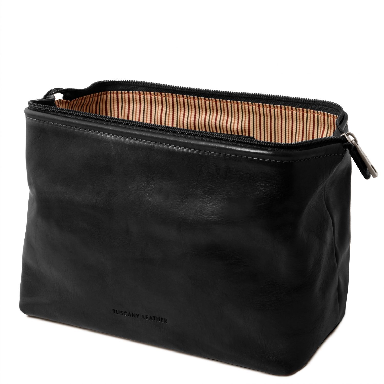 Smarty - Trousse de toilette en cuir - Grand modèle - Noir (TL141219)