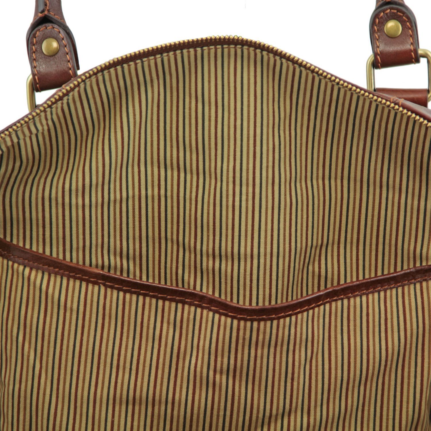 TL Voyager - Sac de voyage en cuir - Grand modèle - Marron (TL141794)