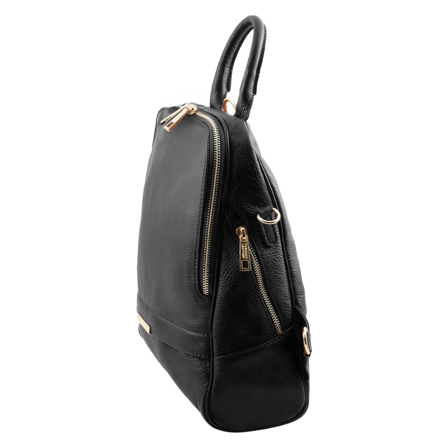 TL Bag - Sac à dos pour femme en cuir souple - Noir (TL141376)