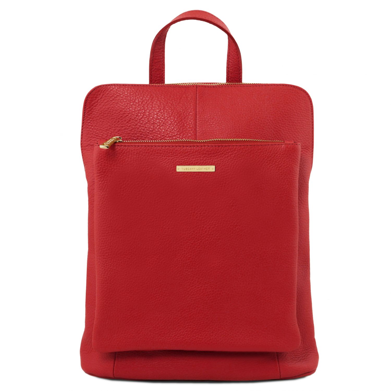 TL Bag - Sac à dos pour femme en cuir souple - Rouge Lipstick (TL141682)