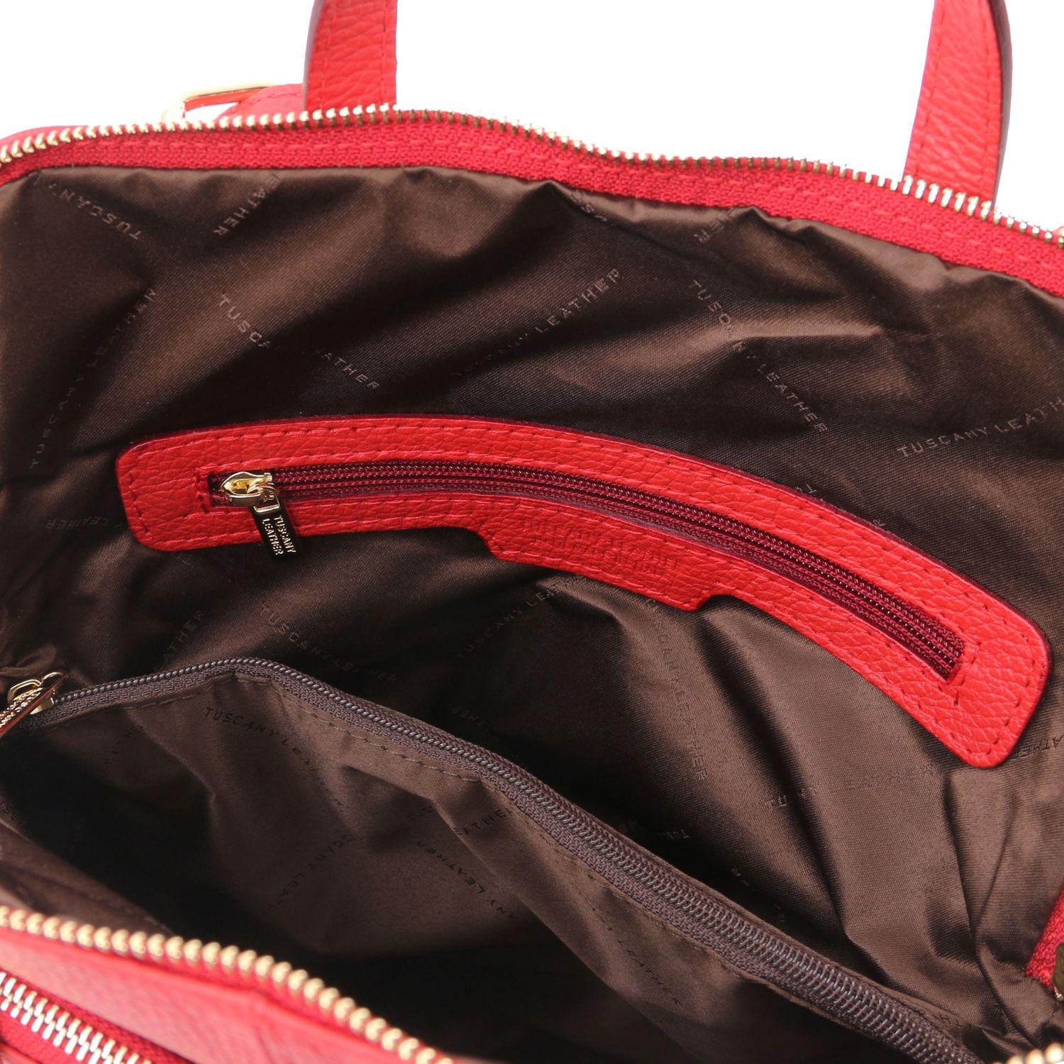 TL Bag - Sac à dos pour femme en cuir souple - Rouge Lipstick (TL141682)