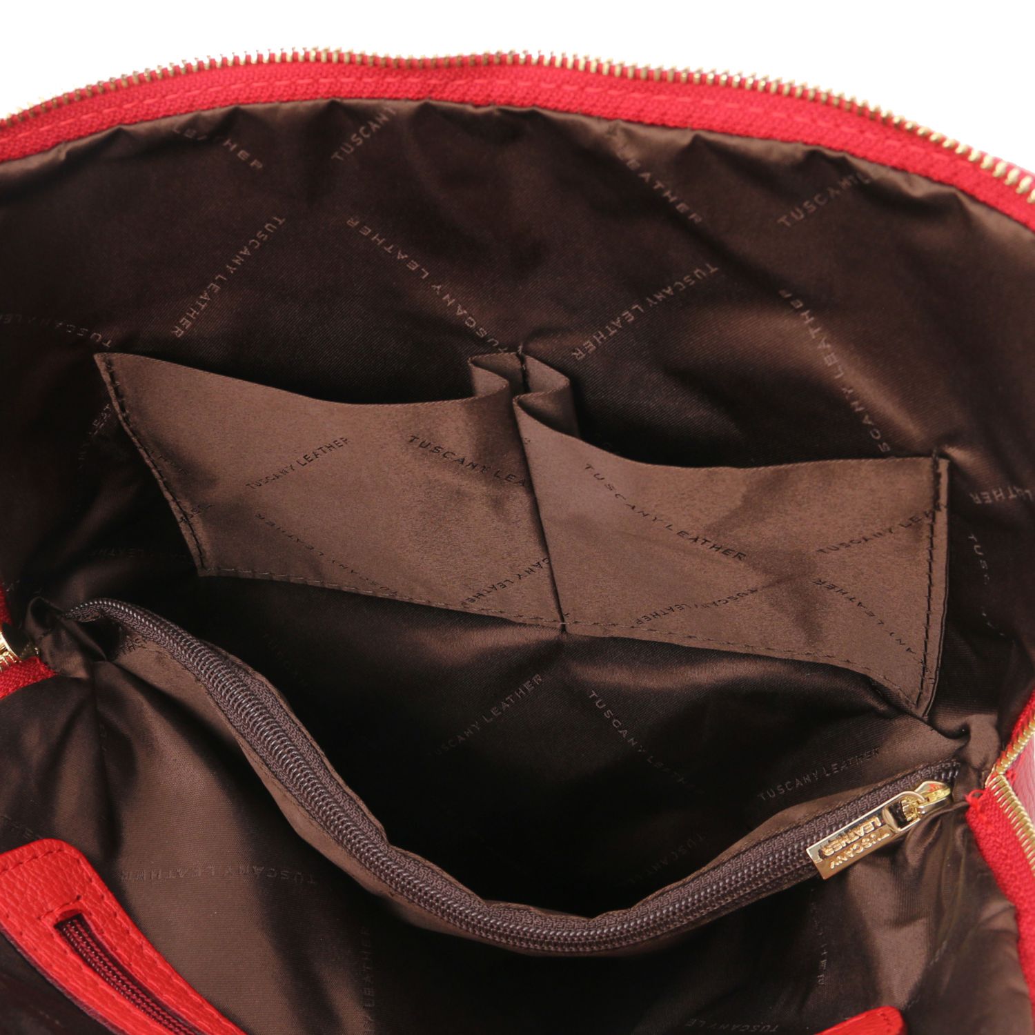 TL Bag - Sac à dos pour femme en cuir souple - Rouge Lipstick (TL141682)