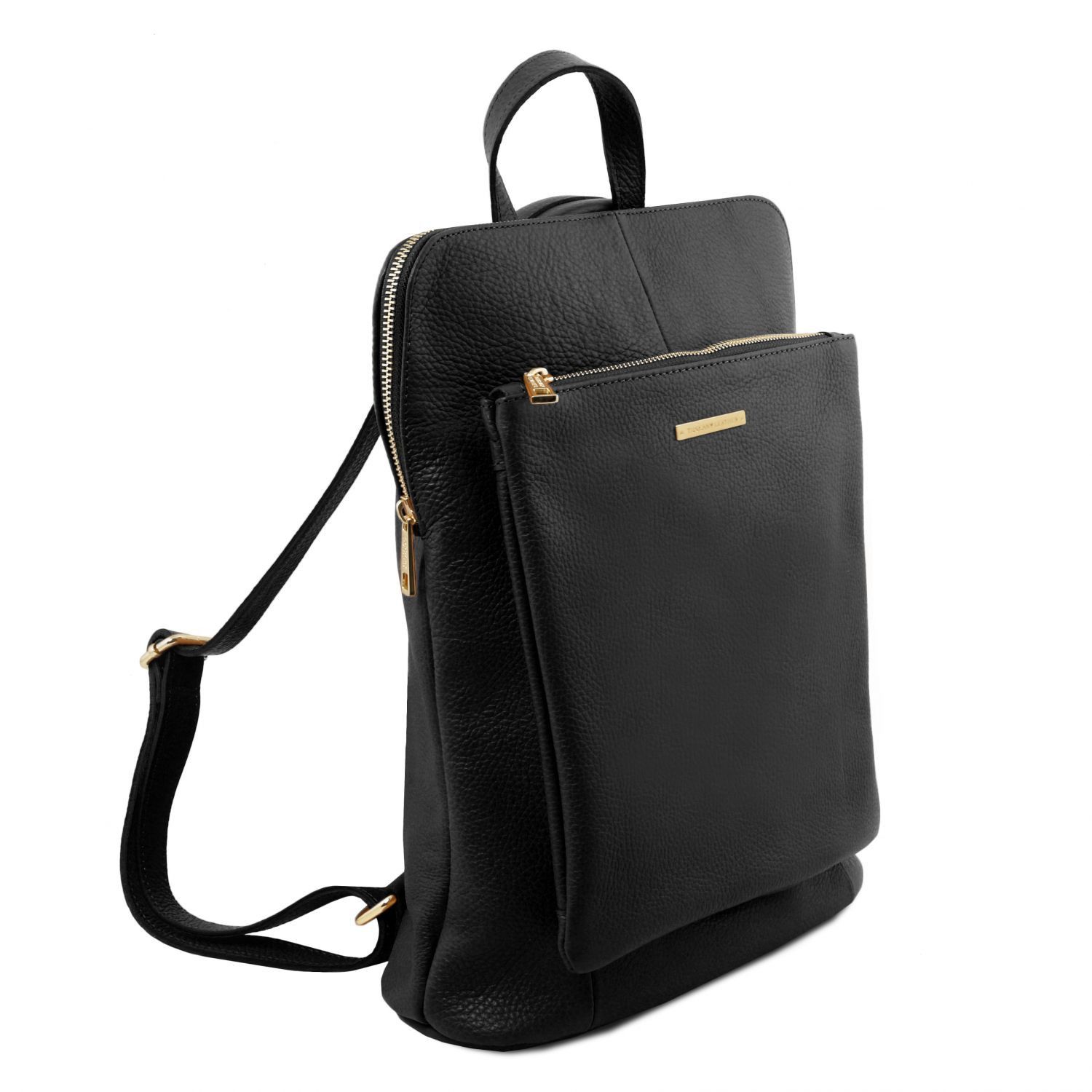 TL Bag - Sac à dos pour femme en cuir souple - Noir (TL141682)