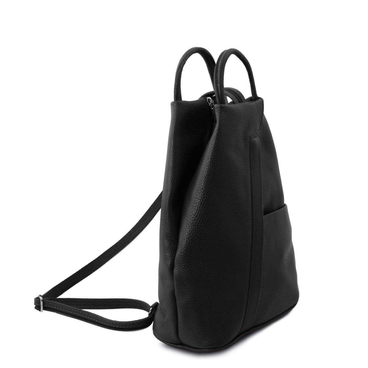 Shanghai - Sac à dos en cuir - Noir (TL141881)