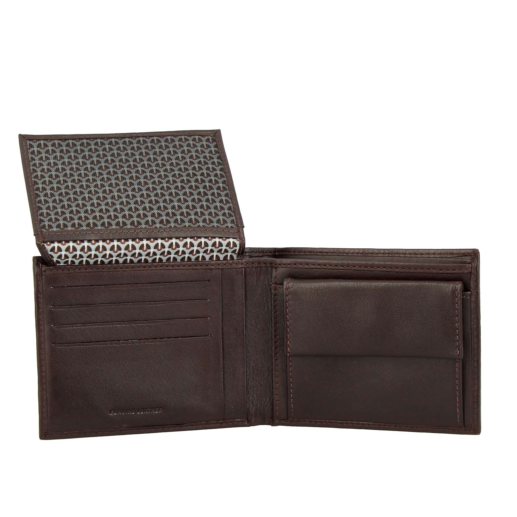 Portefeuille - Nappa - Den - Marron foncé - Homme