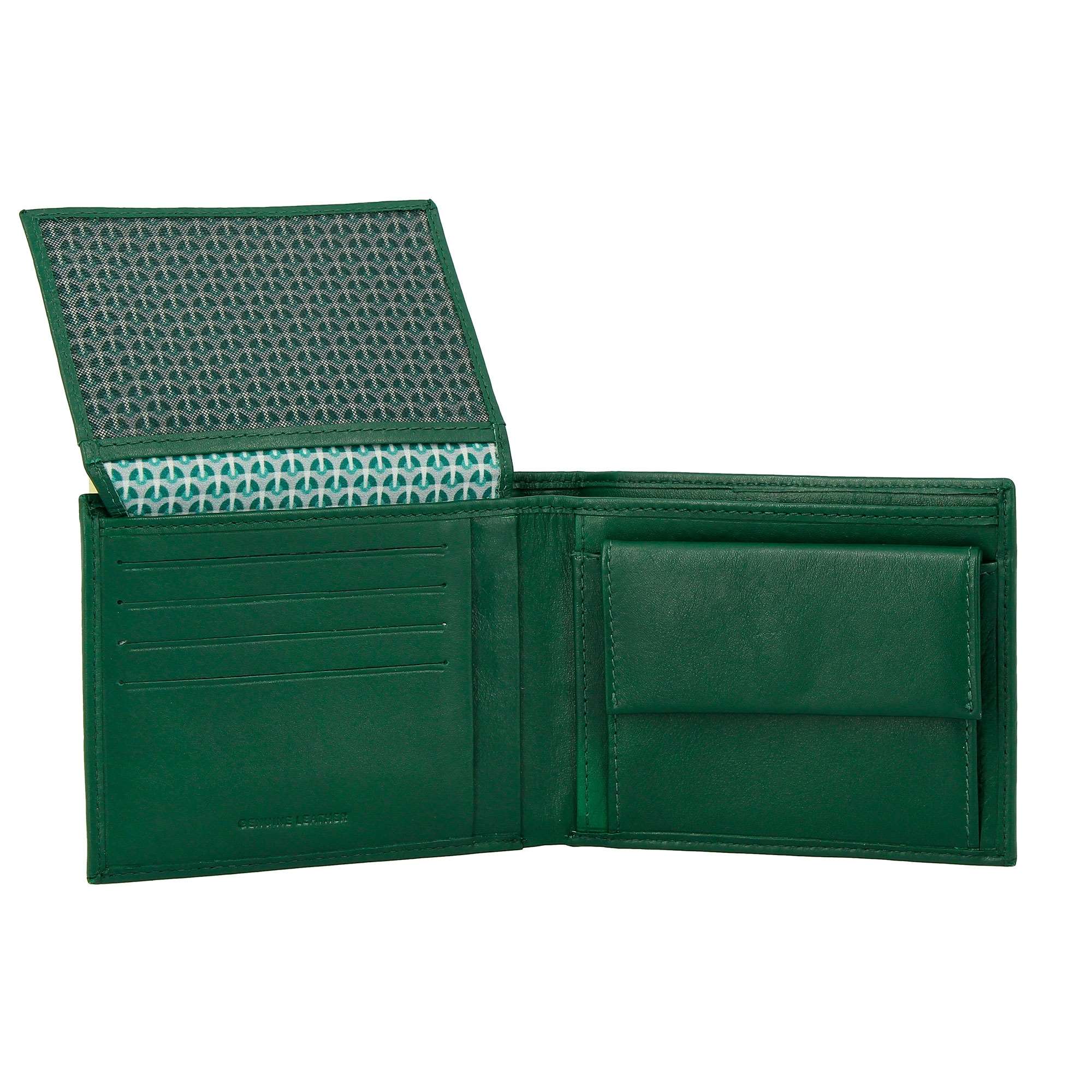 Portefeuille - Nappa - Den - Vert - Homme