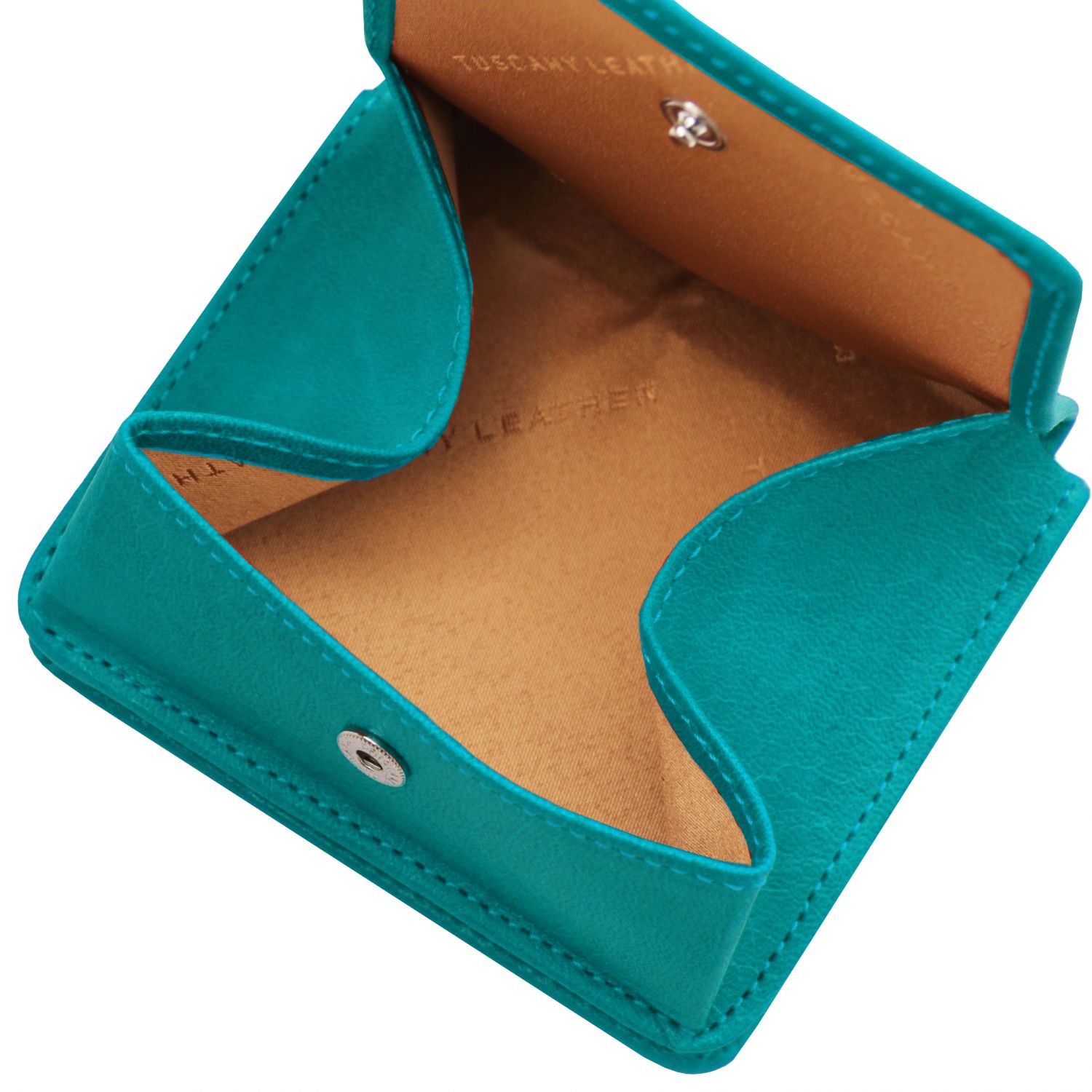 Elégant portefeuille en cuir avec porte monnaie - Turquoise (TL142059)