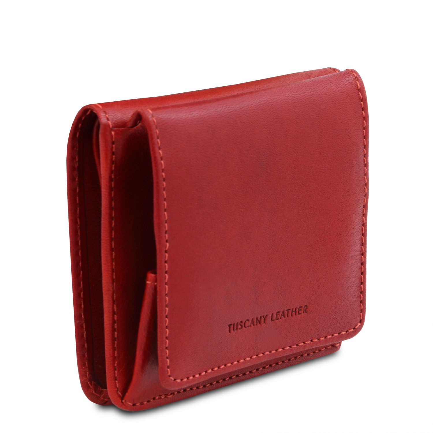 Elégant portefeuille en cuir avec porte monnaie - Rouge (TL142059)