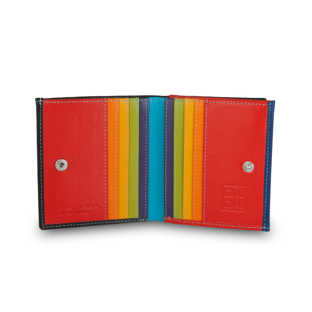 Portefeuille en cuir - Colorful Collection - Flavio - Noir 