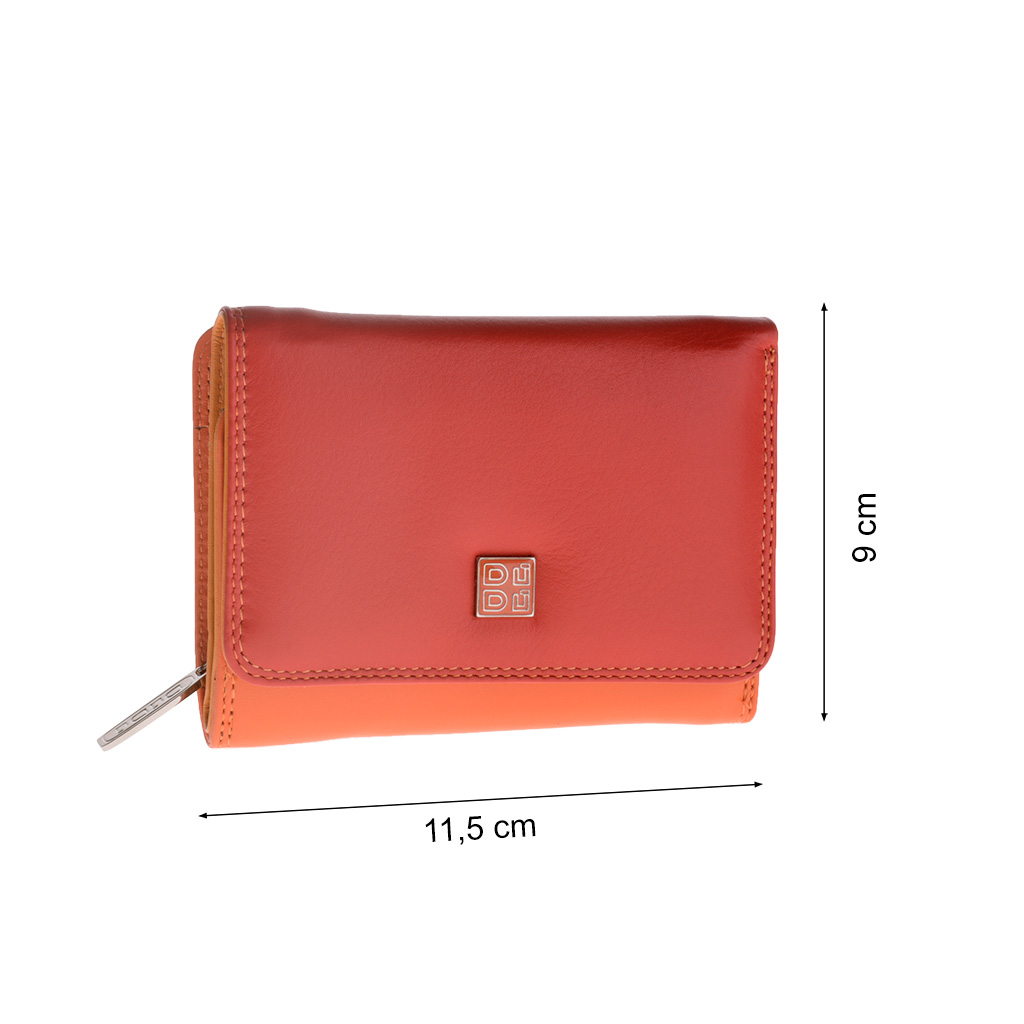 Portefeuille en cuir - Colorful Collection - Pemba - Rouge