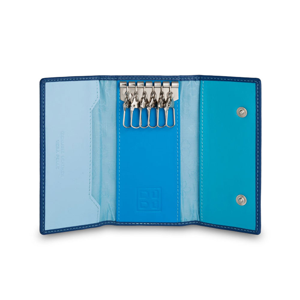 Porte-clés en cuir - Colorful Collection - Tahiti - Bleu