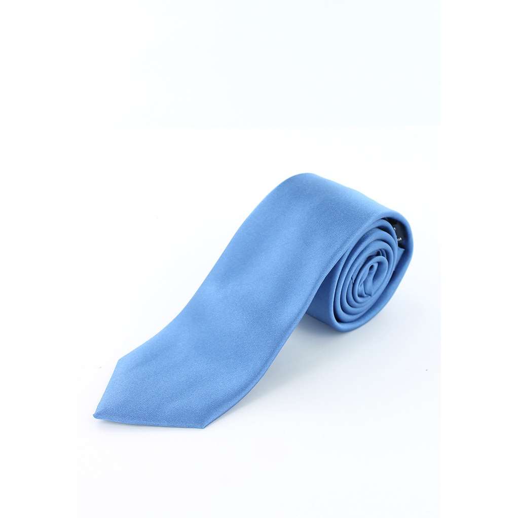 Cravate en soie lisse bleu ciel - Homme