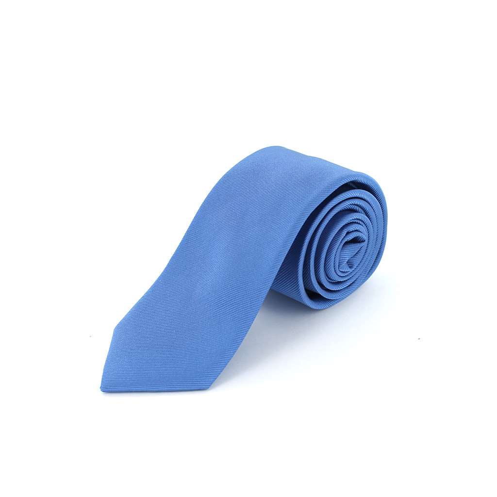 Cravate en soie twill bleu ciel - Homme