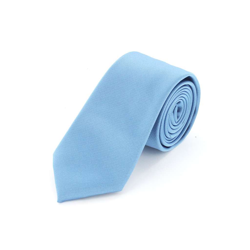 Cravate microfibre twill bleu ciel - Homme