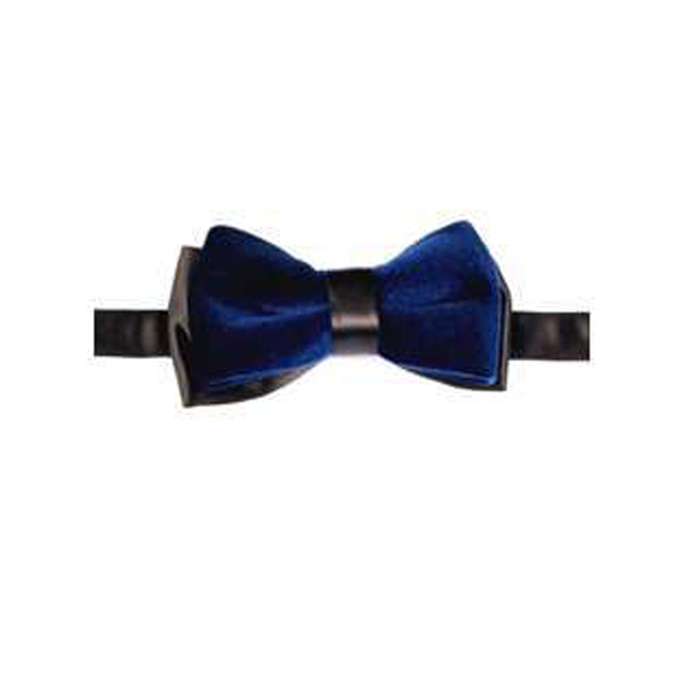 Noeud papillon velours bleu - Homme