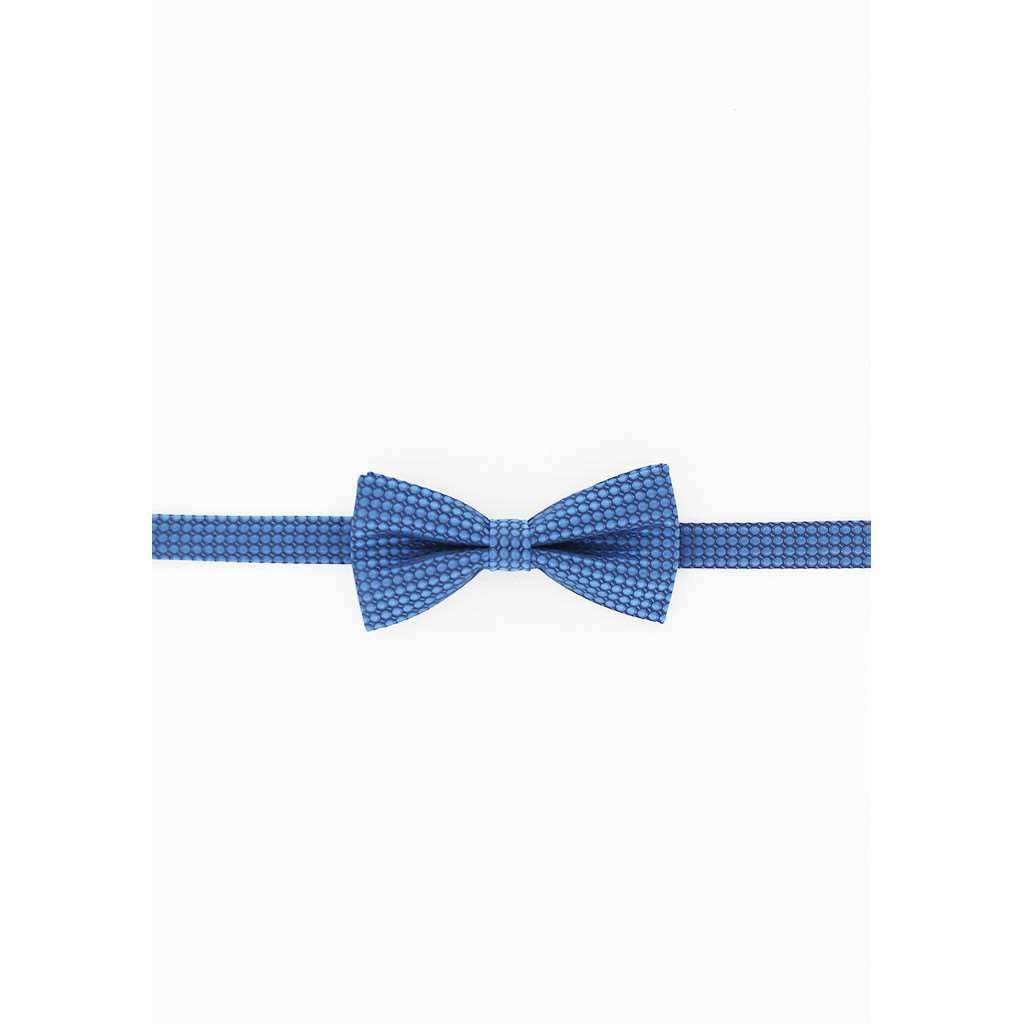 Noeud papillon marine motifs ronds bleu ciel - Homme