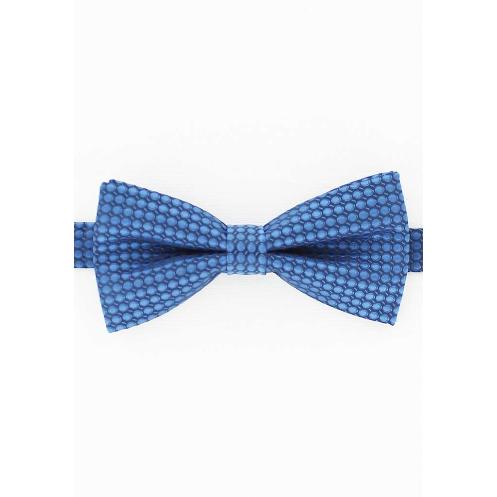 Noeud papillon marine motifs ronds bleu ciel - Homme