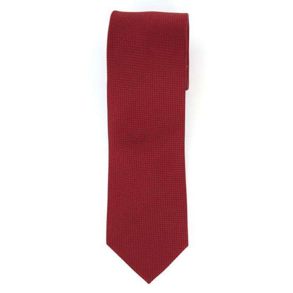 Cravate 100% soie rouge - Homme