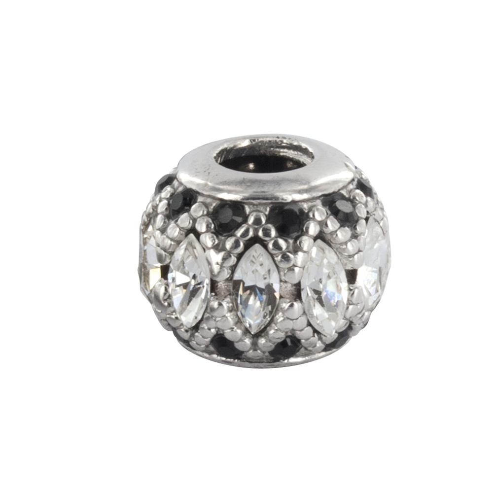 Perle cristal de Swarovski et argent 925/1000 rhodié  