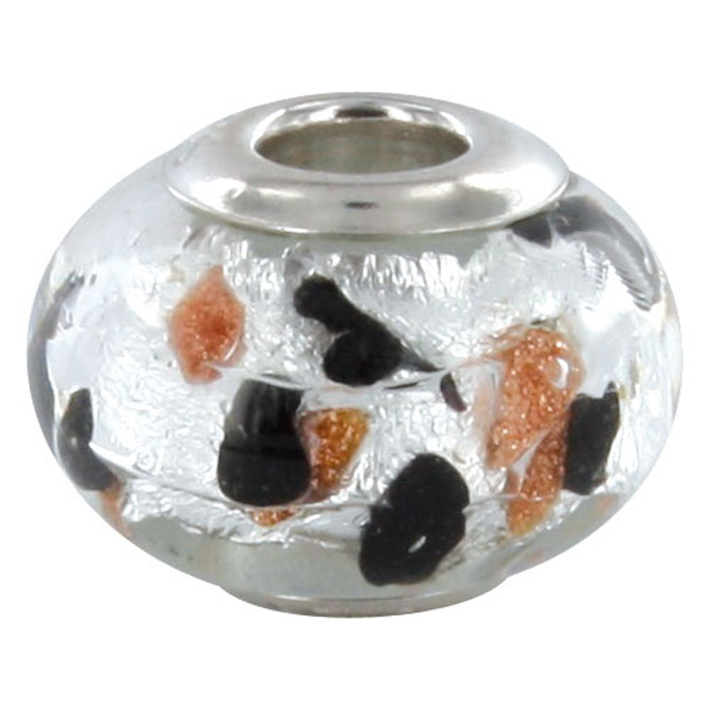 Charms argent 925/1000e, verre Murano