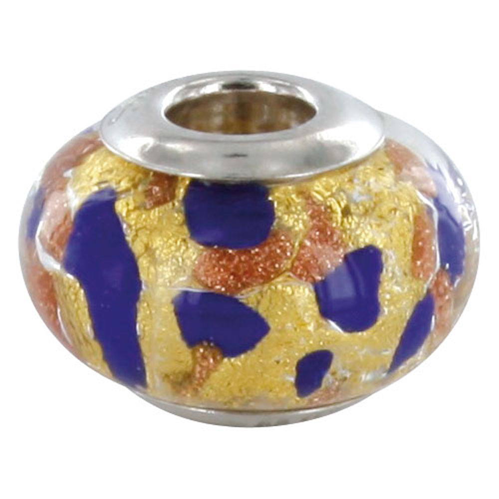 Charms argent 925/1000e, verre Murano