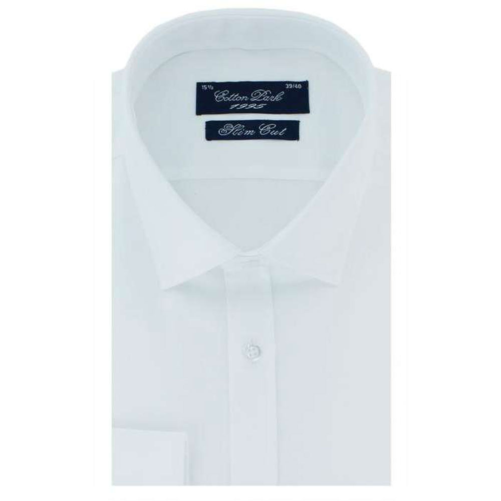 Chemise avec petit col - Blanche - Homme