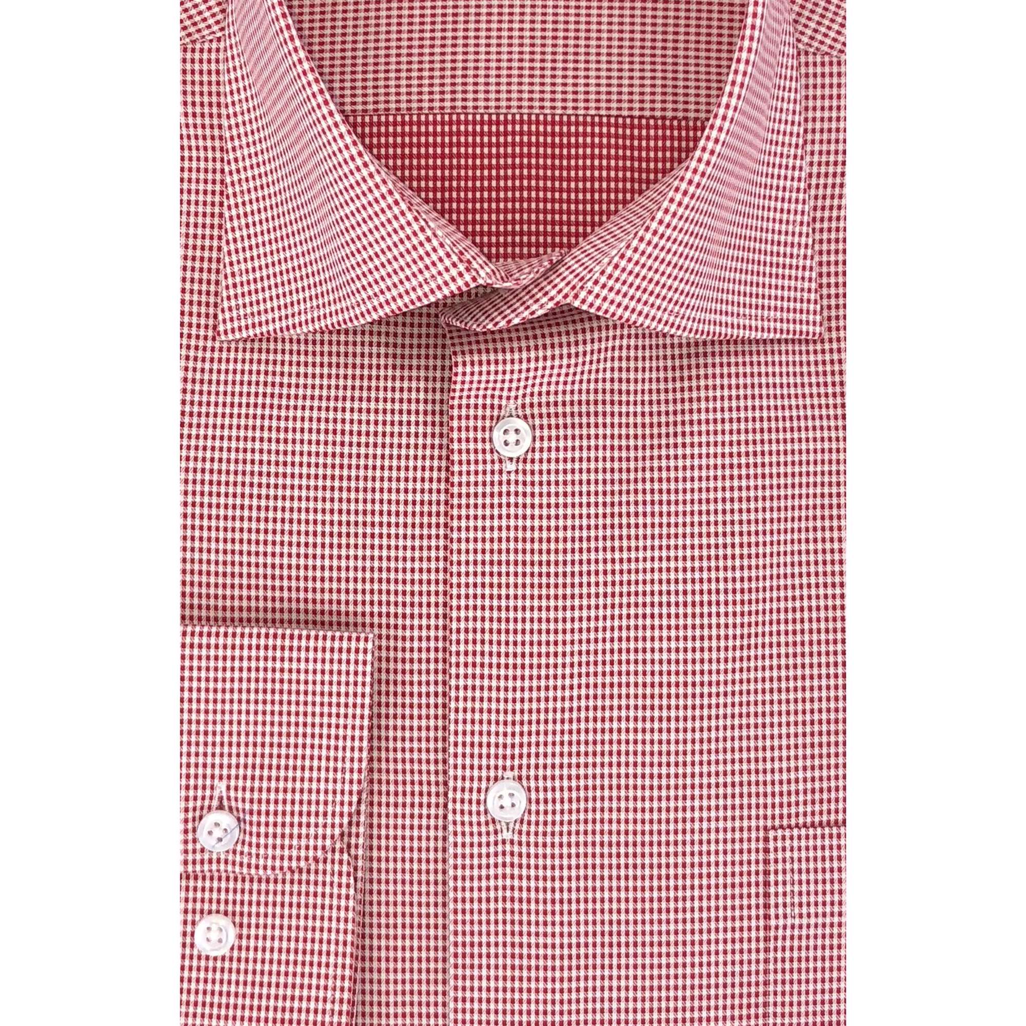 Chemise classique vichy rouge - Homme