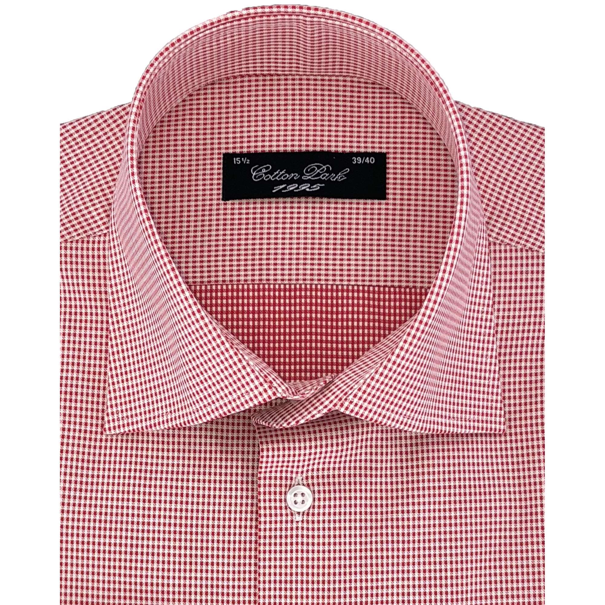 Chemise classique vichy rouge - Homme