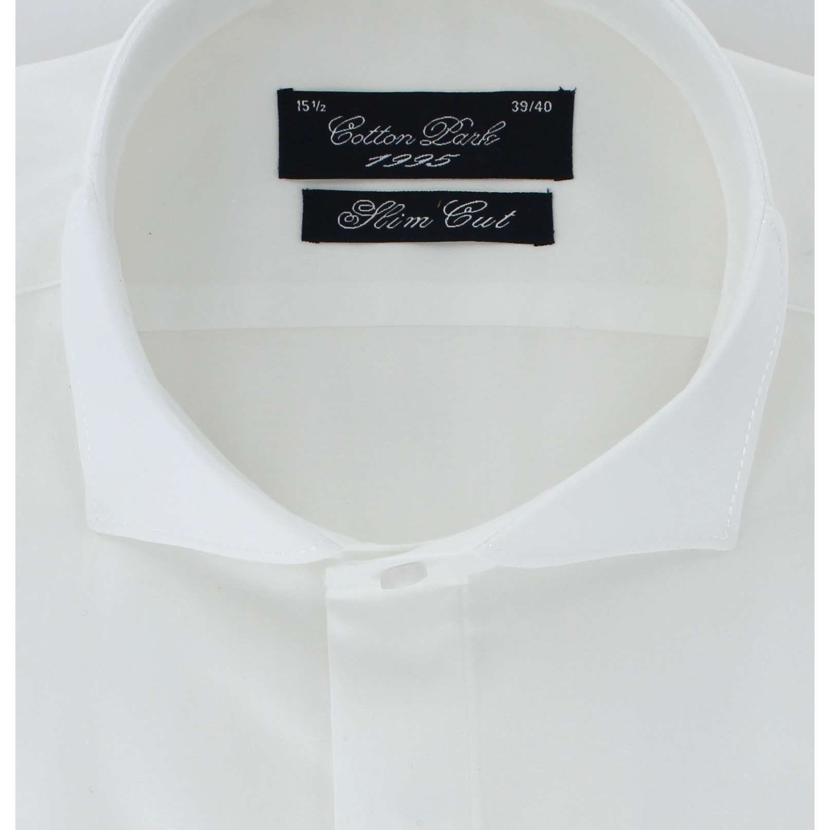 Chemise cintrée cérémonie col cassé blanche - Homme