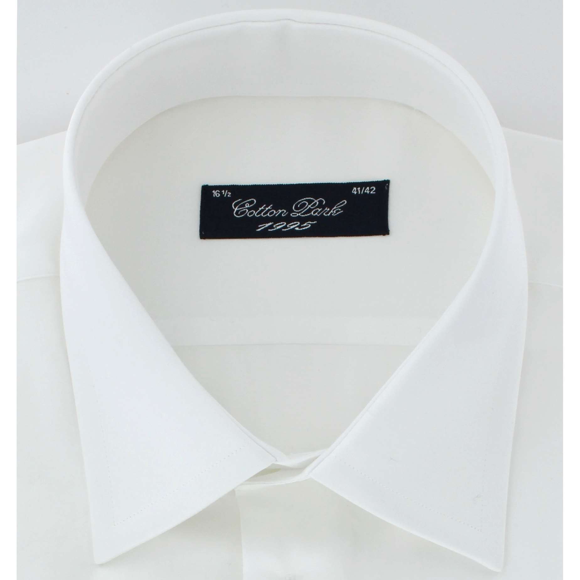 Chemise classique blanc poignets mousquetaires - Homme