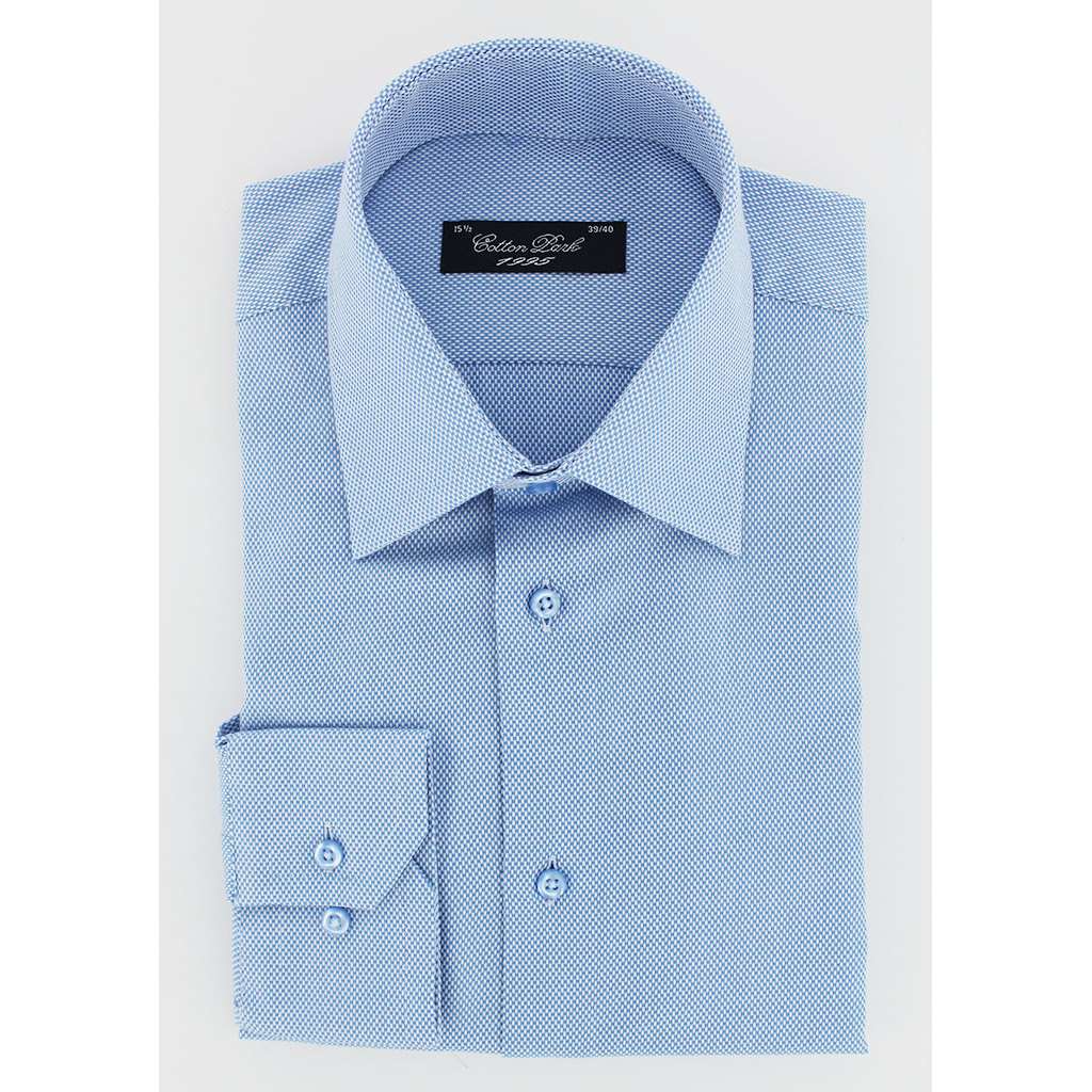 Chemise classique natté ciel - Homme