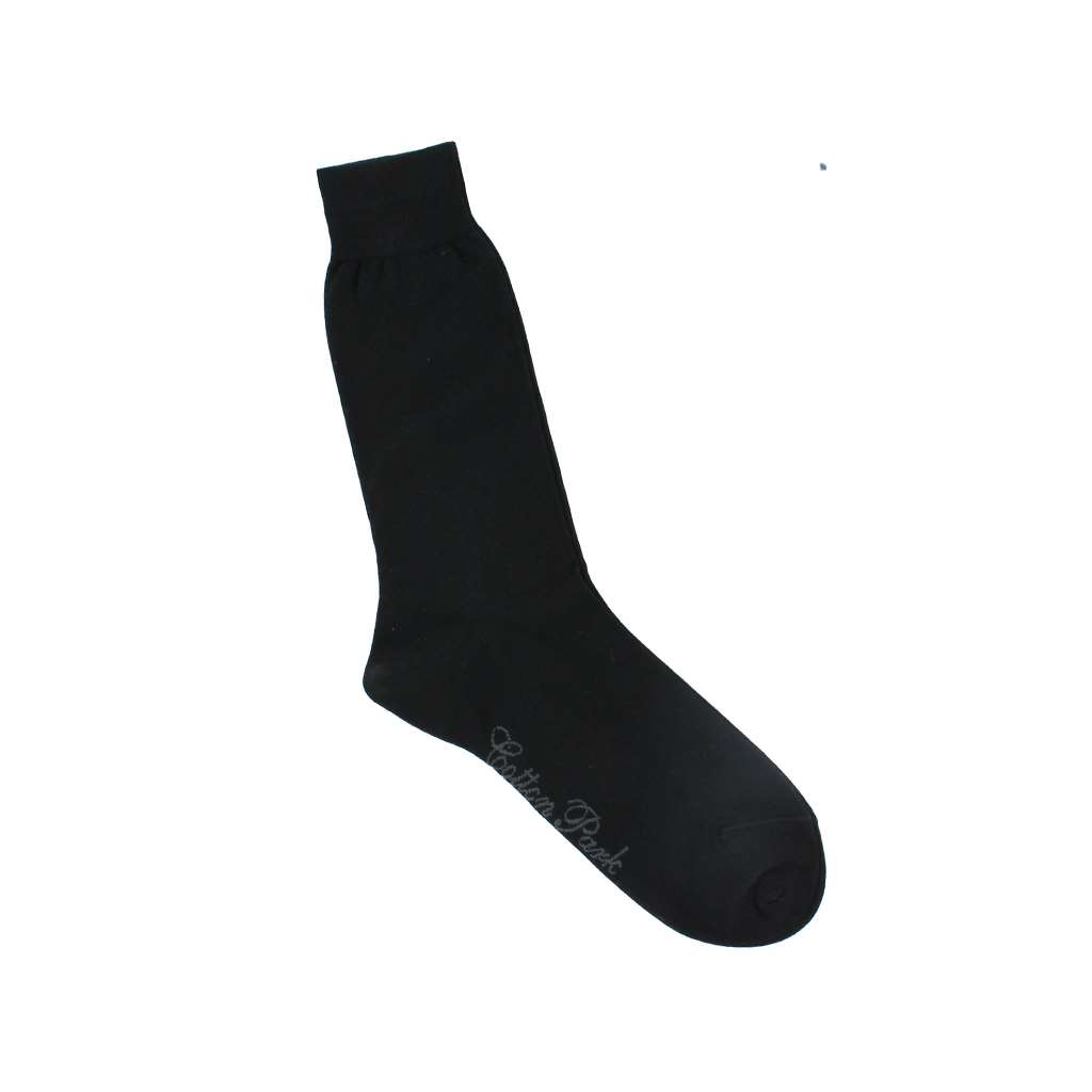 Chaussettes coton fil d'écosse noir - Homme